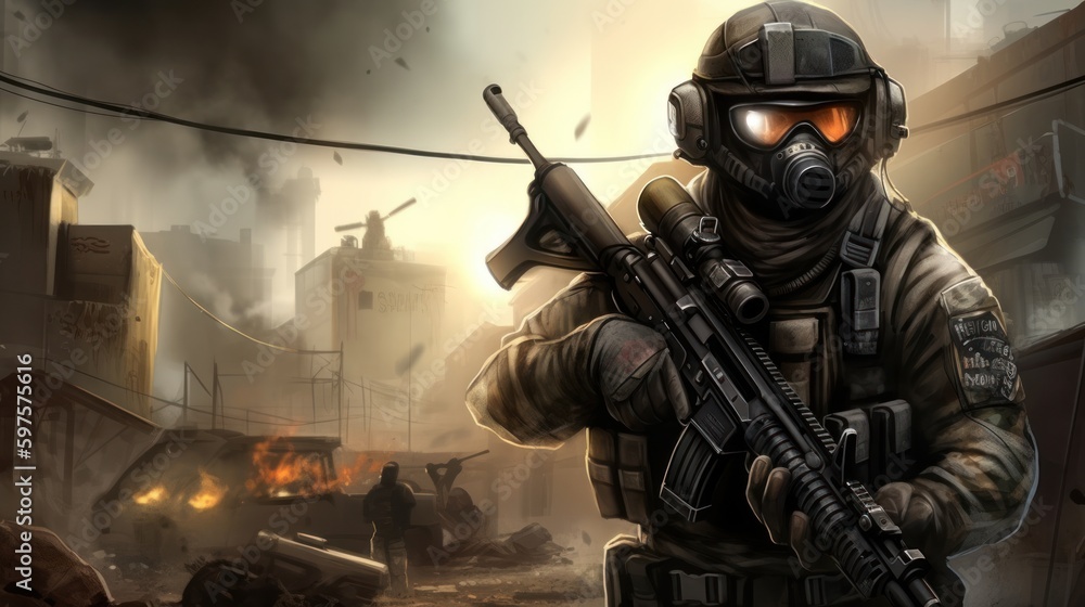 First Person Shooter Game Art FPS Wallpaper Background First Person Shooter Game Art FPS Wallpaper Background