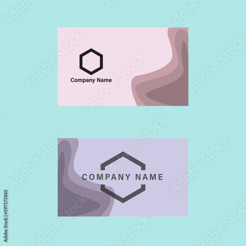 Business card Design with clean and simple idea