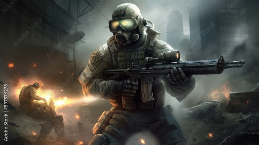 First Person Shooter Game Art FPS Wallpaper Background First Person Shooter Game Art FPS Wallpaper Background