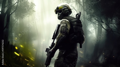 First Person Shooter Game Art FPS Wallpaper Background