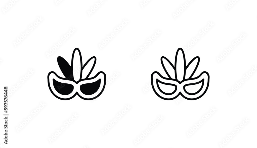 Eye Mask icon design with white background stock illustration Eye Mask icon design with white background stock illustration