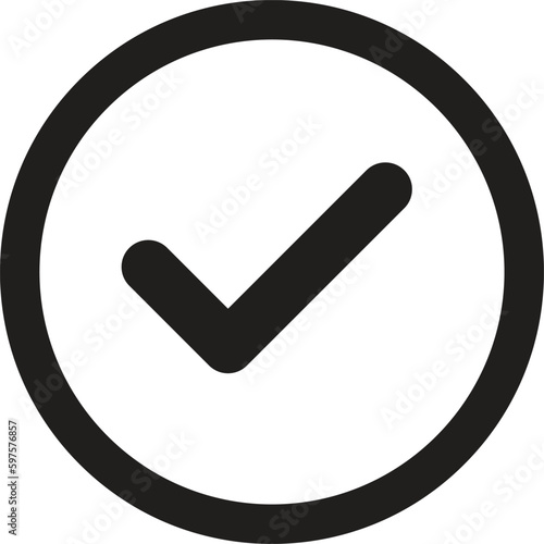 Approved Vector Icon, check mark symbol