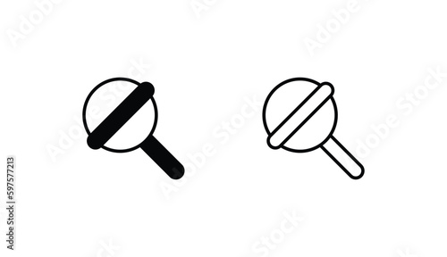 Lollipop icon design with white background stock illustration