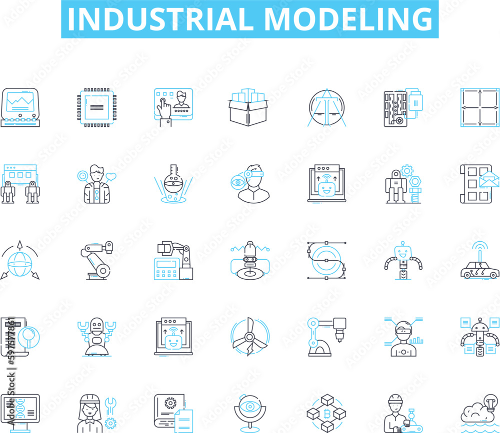 industrial modeling linear icons set. Factories, Manufacturing, Assembly, Automation, Robotics, D printing, Engineering line vector and concept signs. Machining,Simulation,Processes outline industrial modeling linear icons set. Factories, Manufacturing, Assembly, Automation, Robotics, D printing, Engineering line vector and concept signs. Machining,Simulation,Processes outline