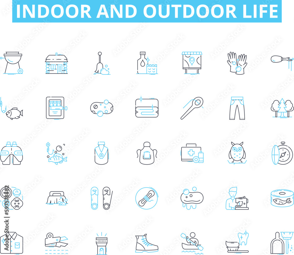 Indoor and outdoor life linear icons set. ndoor:, Cozy, Warm, Comfortable, Sheltered, Homey, Serene line vector and concept signs. Relaxing,Inviting,Entertaining outline illustrations Indoor and outdoor life linear icons set. ndoor:, Cozy, Warm, Comfortable, Sheltered, Homey, Serene line vector and concept signs. Relaxing,Inviting,Entertaining outline illustrations