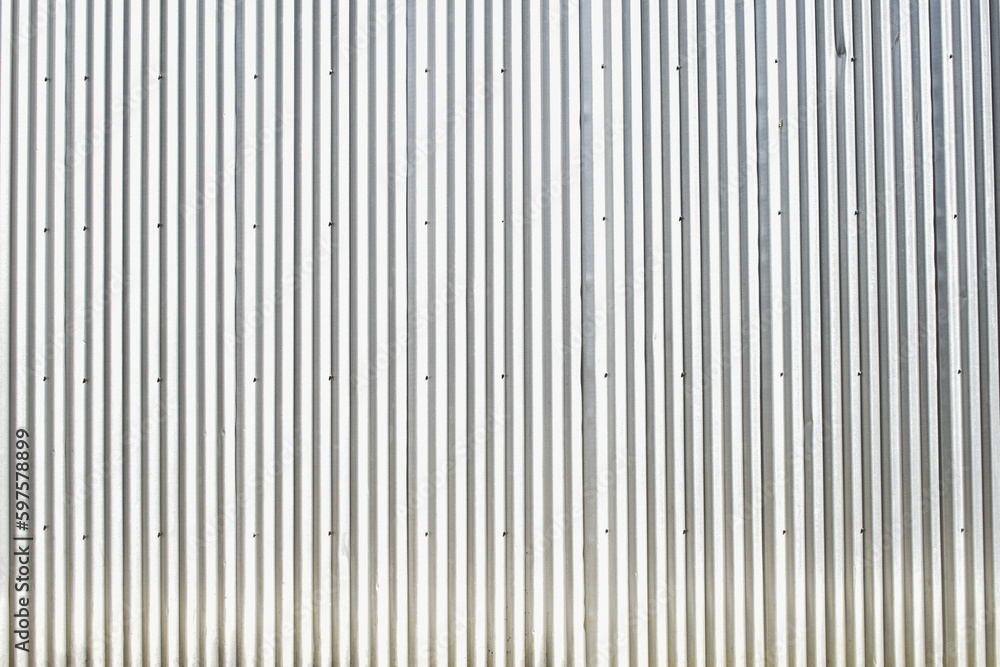 Bright silver corrugated metal sheet background Bright silver corrugated metal sheet background