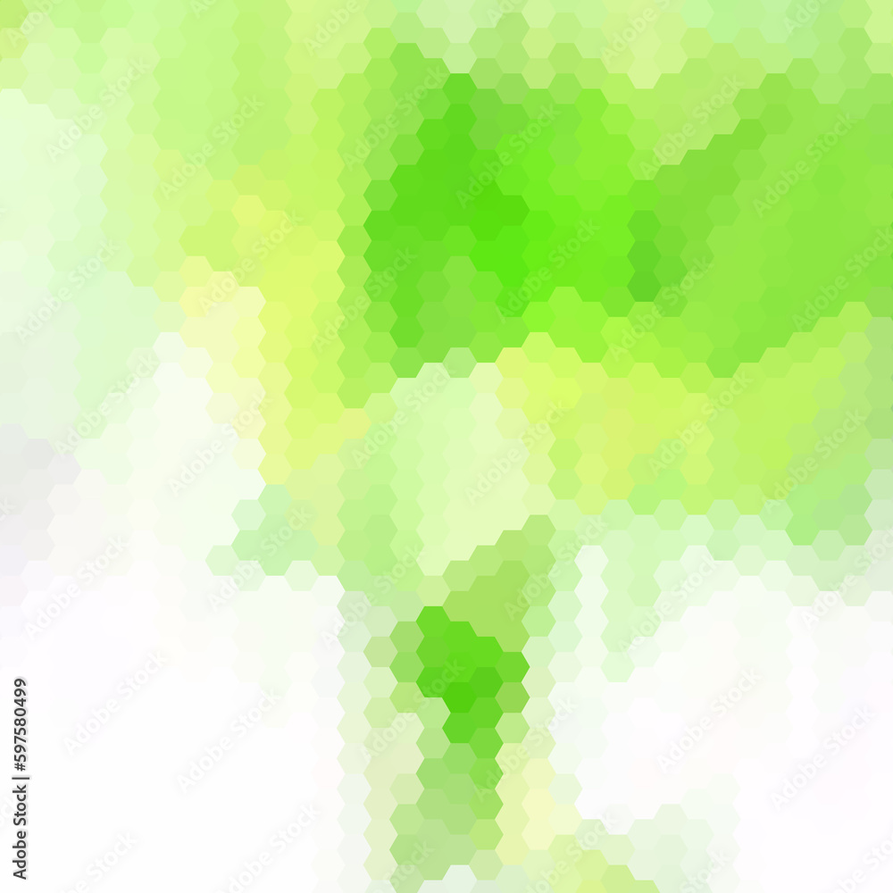 Obraz premium Abstract vector background. Mosaic. polygonal style. Green hexagons. eps 10
