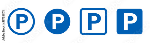 Parking sign set