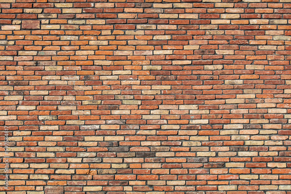 Red brick wall textured background Red brick wall textured background