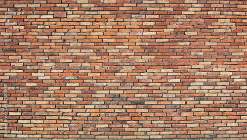 Red brick wall textured background