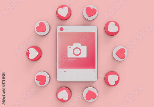  Social Network Theme Mockup