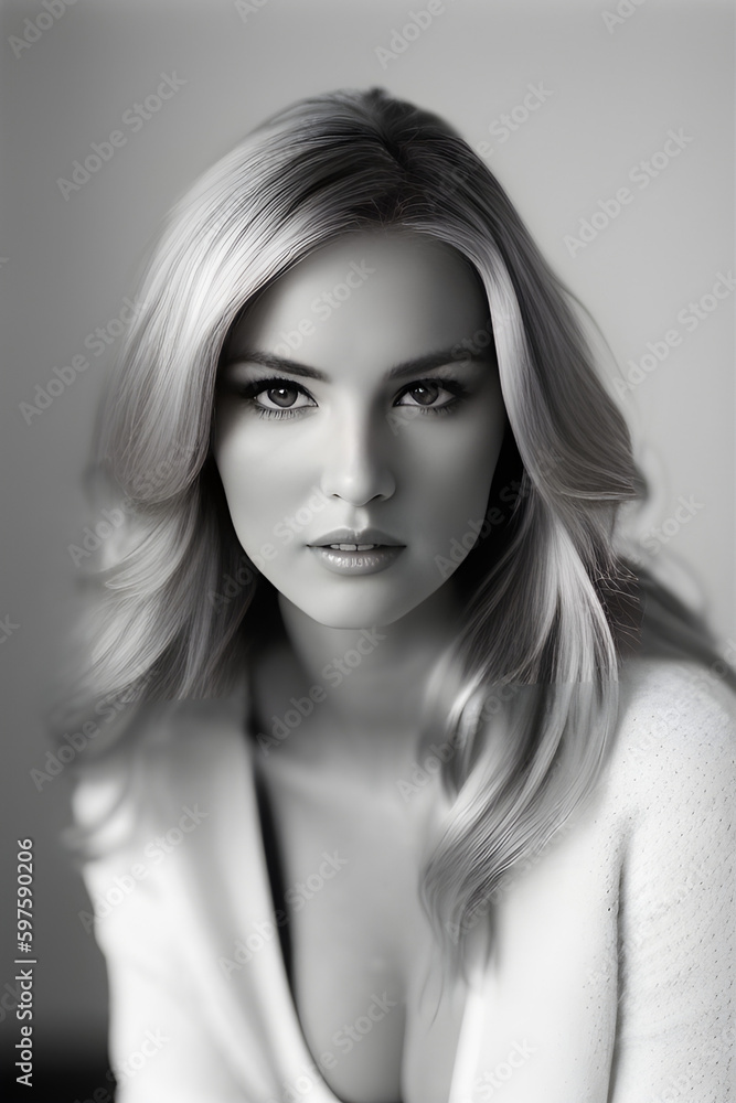Studio Glamour: Blonde Beauty - Generative AI Studio Glamour: Blonde Beauty - Generative AI