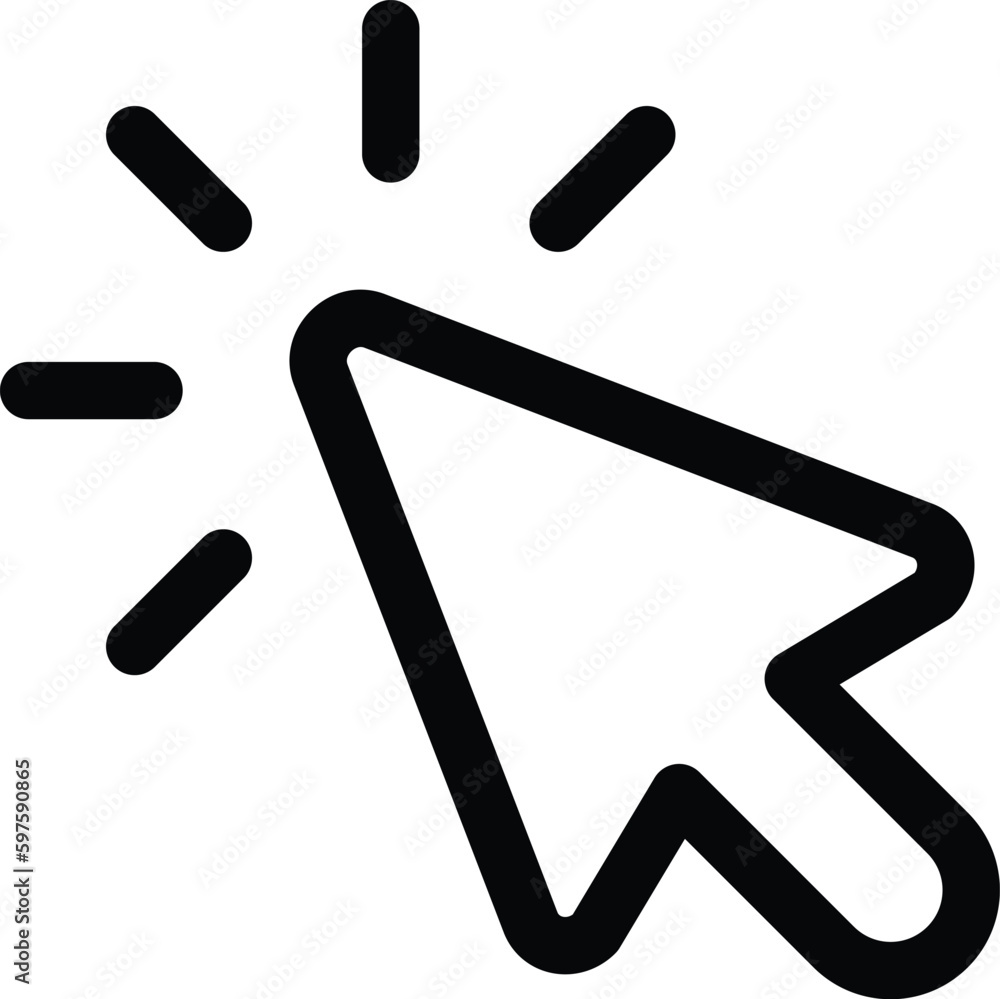 click icon vector click icon vector