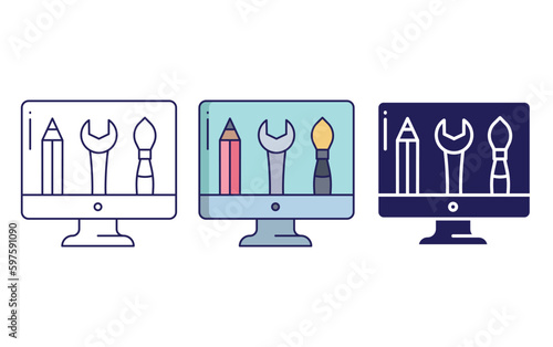 visual design vector icon