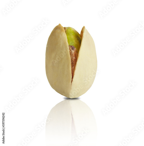 Wallpaper Mural One pistachio isolated on white background, clipping path. Torontodigital.ca