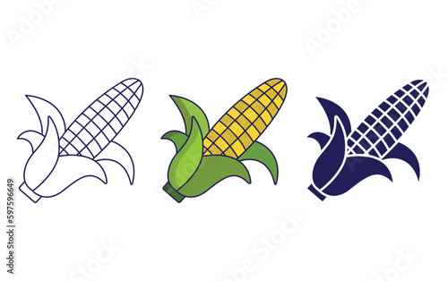 Corn vector icon