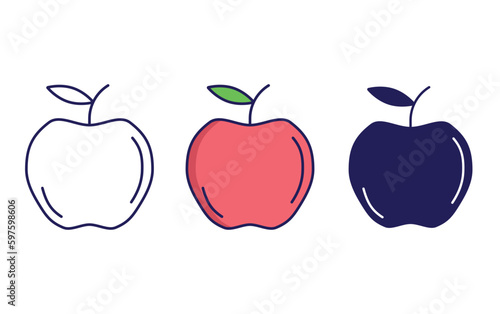 Apple vector icon