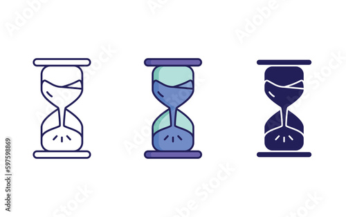 Hourglass  vector icon