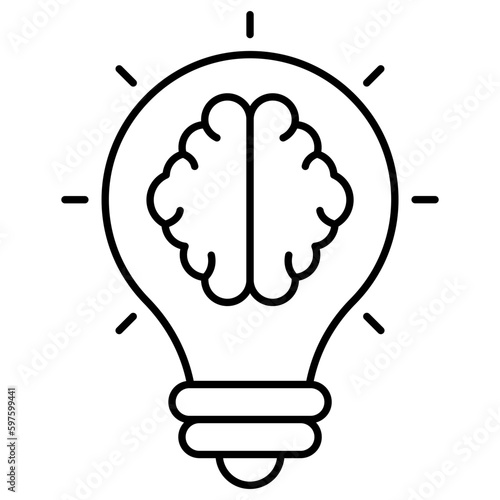 An icon design of creative mind