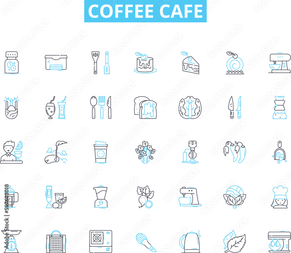Coffee cafe linear icons set. Espresso, Latte, Cappuccino, Macchiato, Frappuccino, Americano, Mocha line vector and concept signs. Flat white,Irish coffee,Decaf outline illustrations Coffee cafe linear icons set. Espresso, Latte, Cappuccino, Macchiato, Frappuccino, Americano, Mocha line vector and concept signs. Flat white,Irish coffee,Decaf outline illustrations