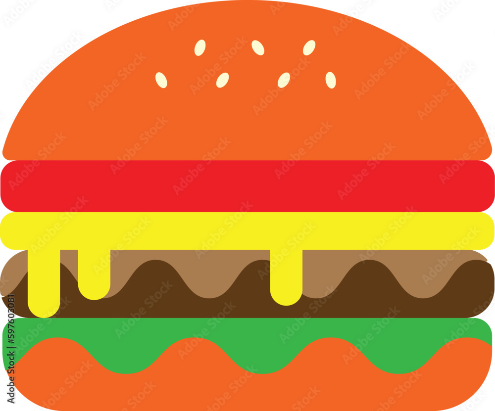 hamburger, vegetable icon hamburger, vegetable icon