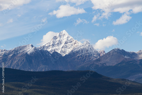 Canadian Rockies along Icefields Parkway in Alberta, Canada