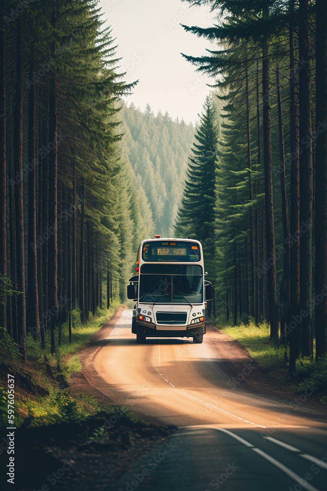 Road adventures on a camper, an exotic kind of outdoor recreation. Generative AI. Road adventures on a camper, an exotic kind of outdoor recreation. Generative AI.