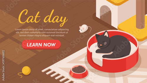 Cat day poster