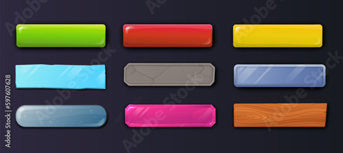 Game buttons set