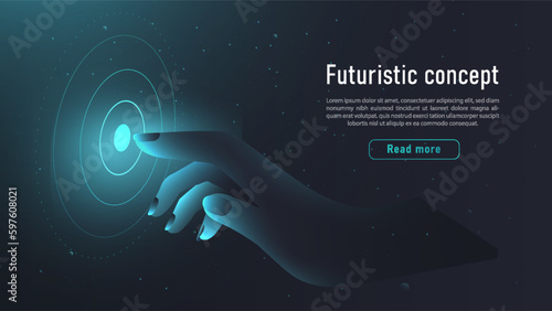 Futuristic touch concept