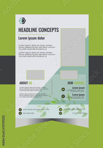 Flyer and  brochure design, business cover design, size A4 template design,trendy flyer design