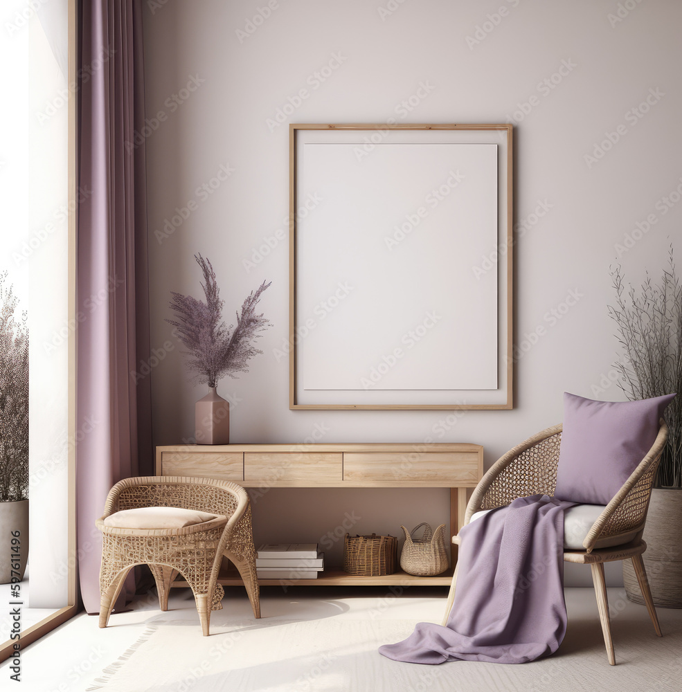 living room interior design mock up, minimal and functional apartment design mock up, Generative AI living room interior design mock up, minimal and functional apartment design mock up, Generative AI