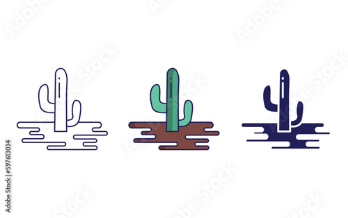 Cactus vector icon