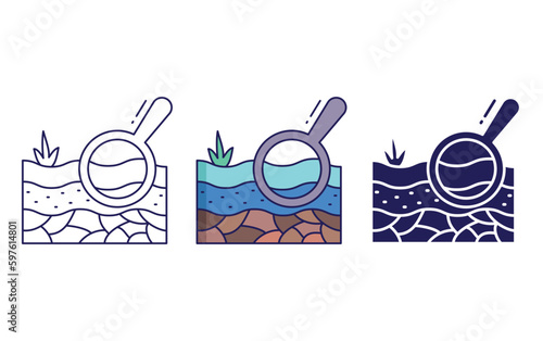 soil zoology vector icon
