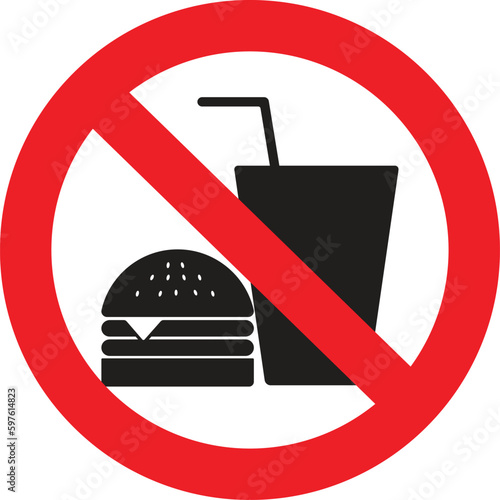 no eating or drinking icon

