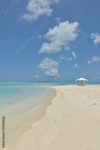 Art beautiful untouched tropical sea beach