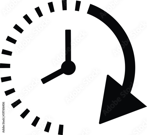 passage of time icon, clock
