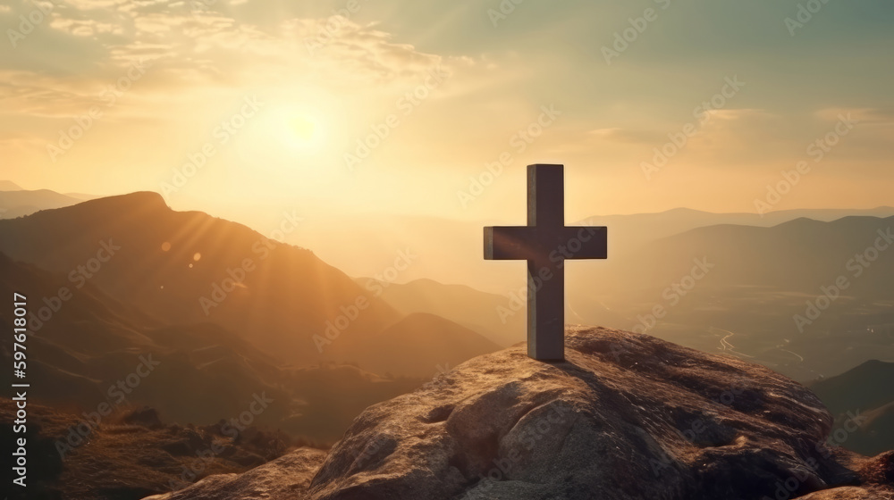 Happy Easter Background. Illustration AI Generative. Happy Easter Background. Illustration AI Generative.