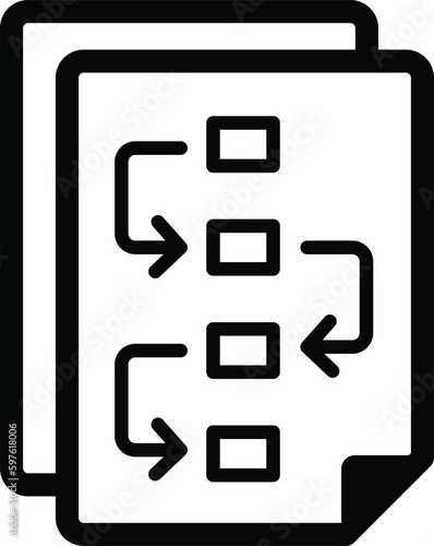 project planning icon, strategy icon