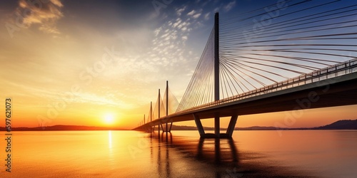 sunset over the bridge © Lucas