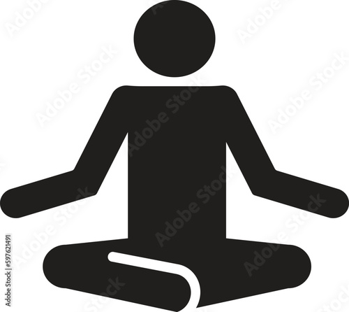 yoga  meditation icon