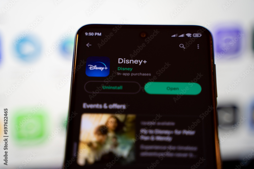 Foto de Disney Plus mobile application on Google Play Store. Ankara