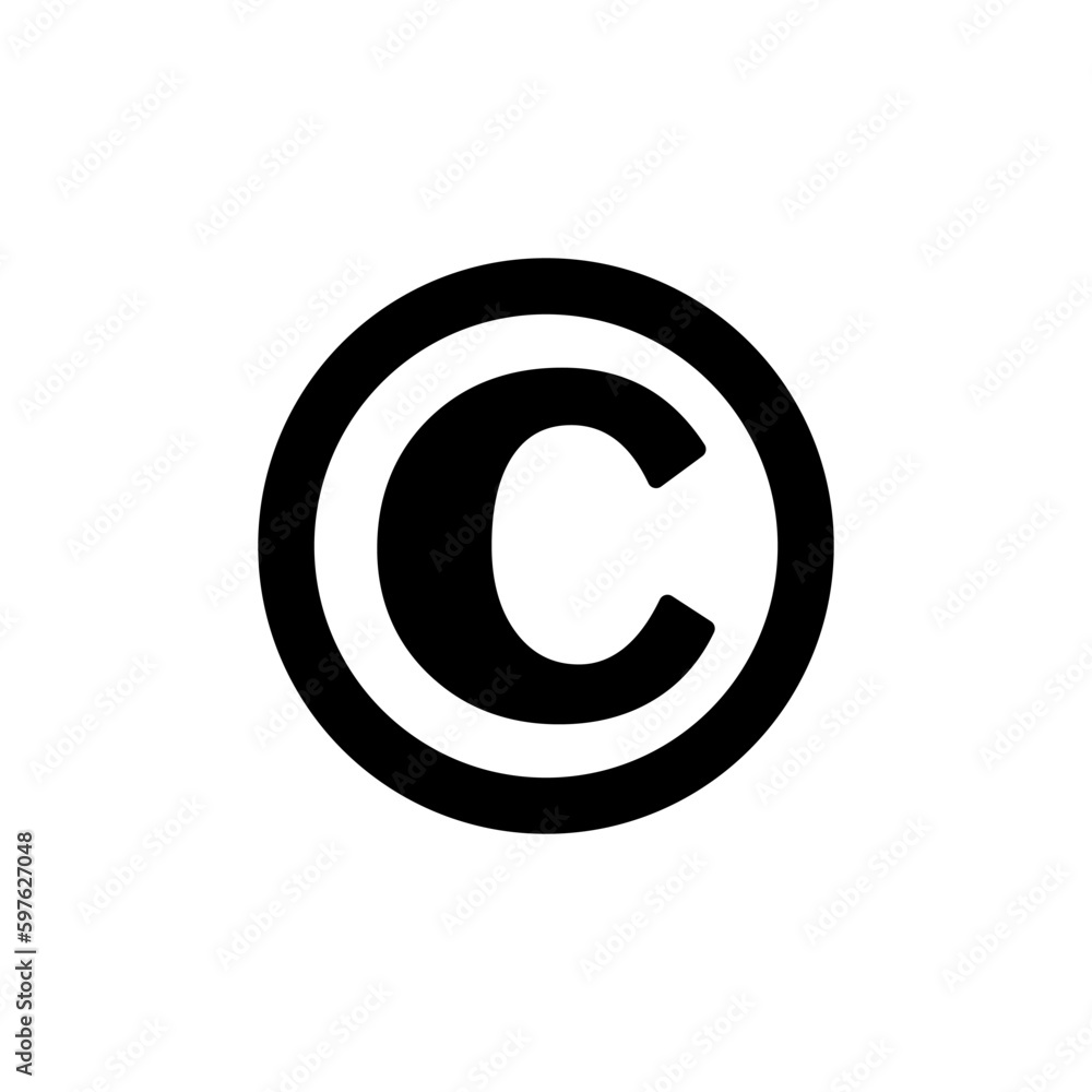 Copyright icon vector. copyright symbol Copyright icon vector. copyright symbol