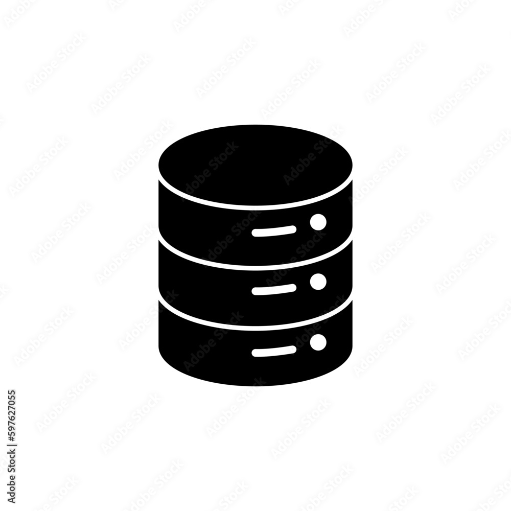 Database icon vector. server icon. storage Database icon vector. server icon. storage
