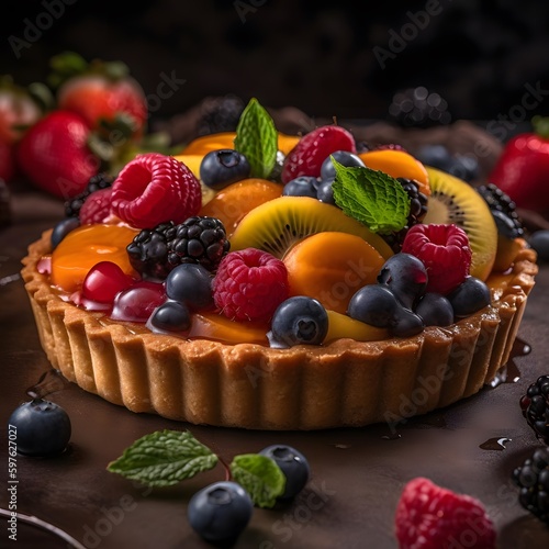 Style Your Foodie Shots  Fruity Tart with Flaky Crust