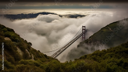 Heavenly Bridge in the Clouds