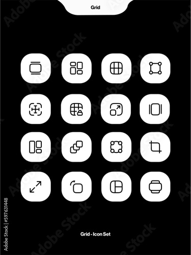 Grid Icon Set