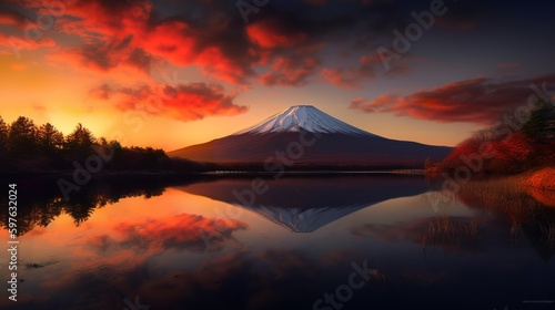 Sunset Splendor at Mount Fuji
