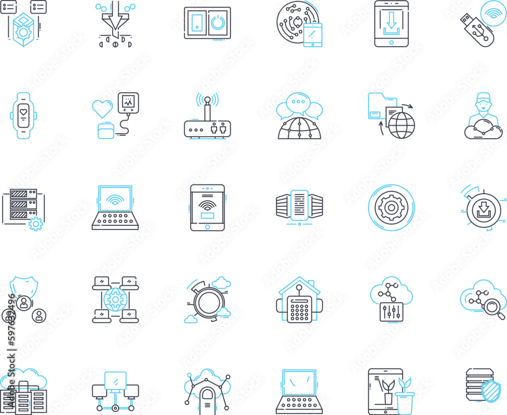 Environmental studies linear icons set. Sustainability, Biodiversity, Ecosystems, Climate, Conservation, Renewable, Pollution line vector and concept signs. Nature,Green,Habitat outline Generative AI Environmental studies linear icons set. Sustainability, Biodiversity, Ecosystems, Climate, Conservation, Renewable, Pollution line vector and concept signs. Nature,Green,Habitat outline Generative AI