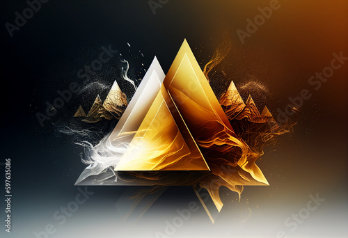 Triangulos logo chique photo
